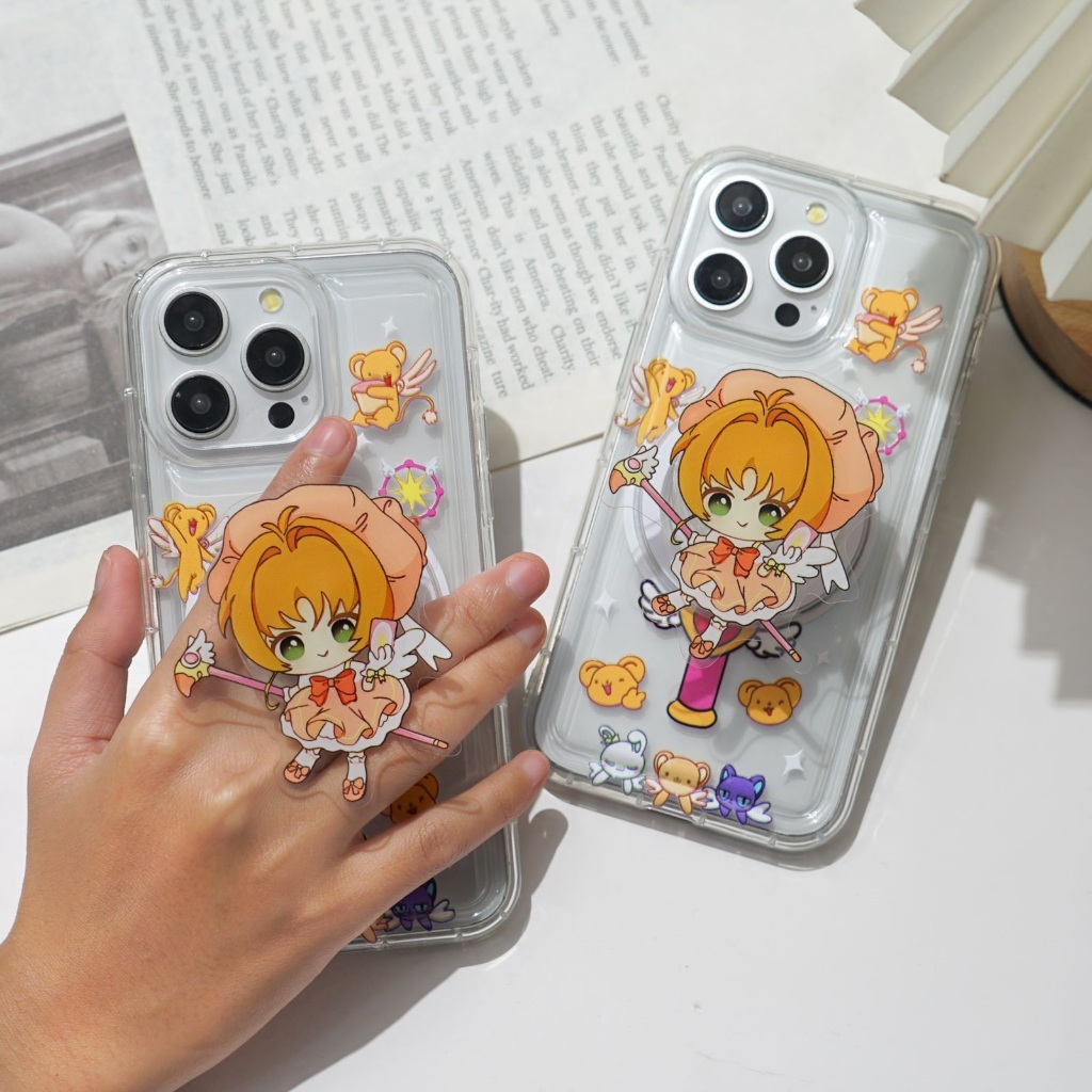 Silikon Hp Pop Socket Karakter Anime Timbul [3D-28] Case Hp Pop Socket For Type Hp Vivo Y12/Y15/Y17 