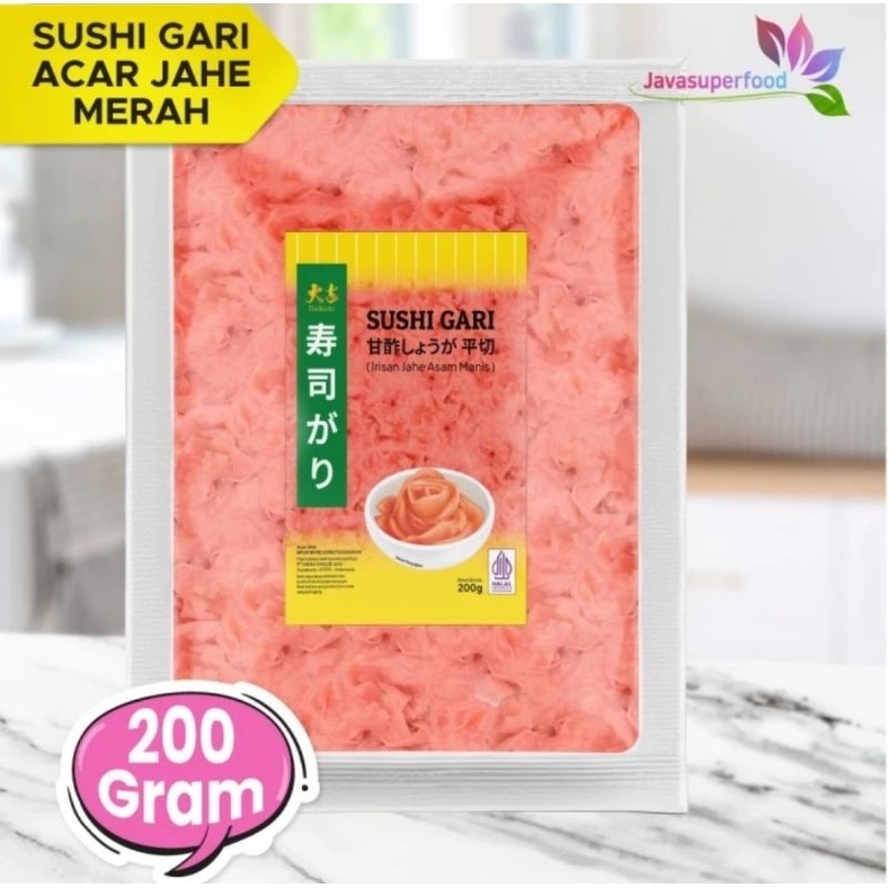 

Sushi Ginger Pink 200gr / Sushi Gari Red / Acar Jahe Merah 200gr