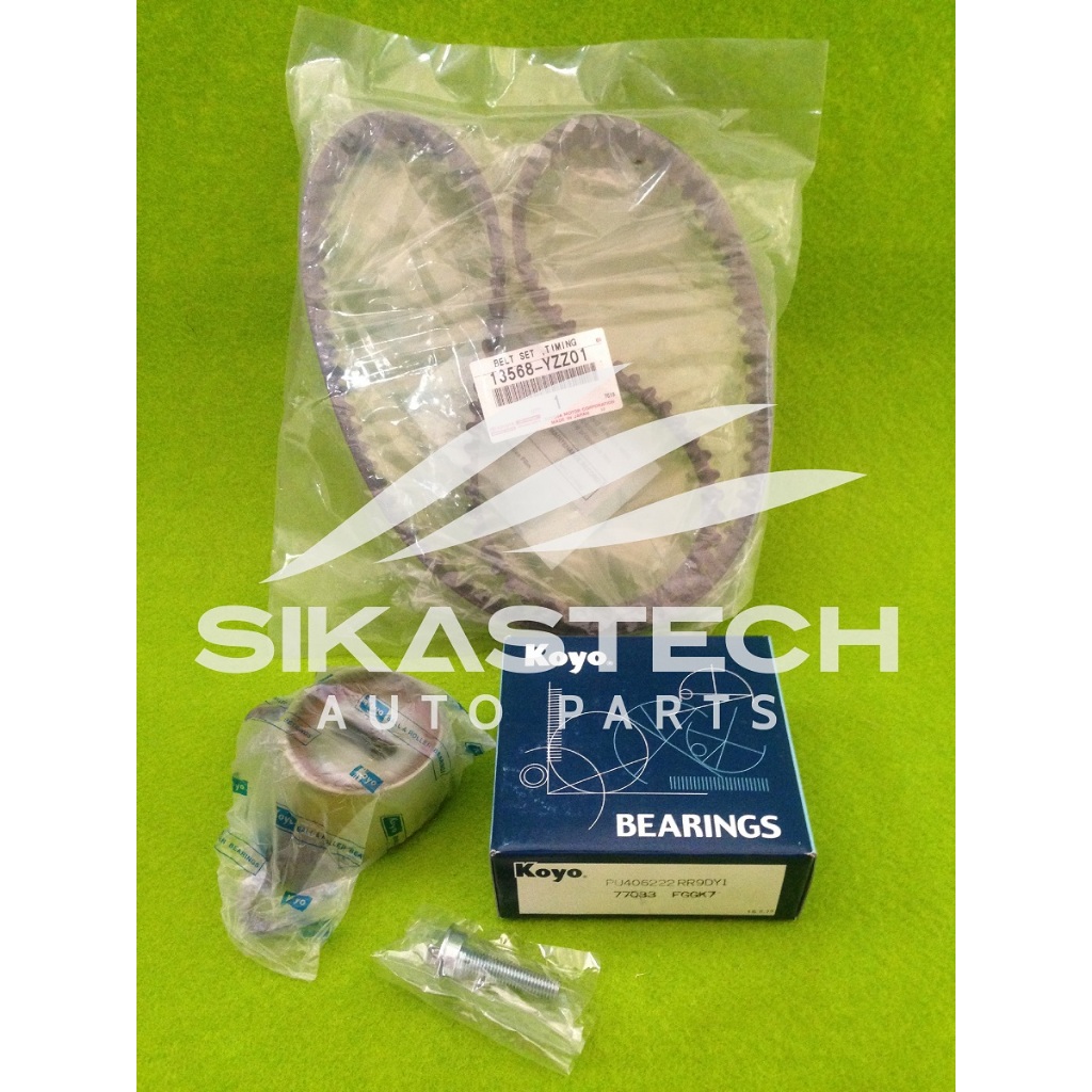 13568-YZZ01 & 13505-54021 SET TIMING BELT & IDLER SUB-ASSY BEARING / SABUK TIMING & BANTALAN LAHER L