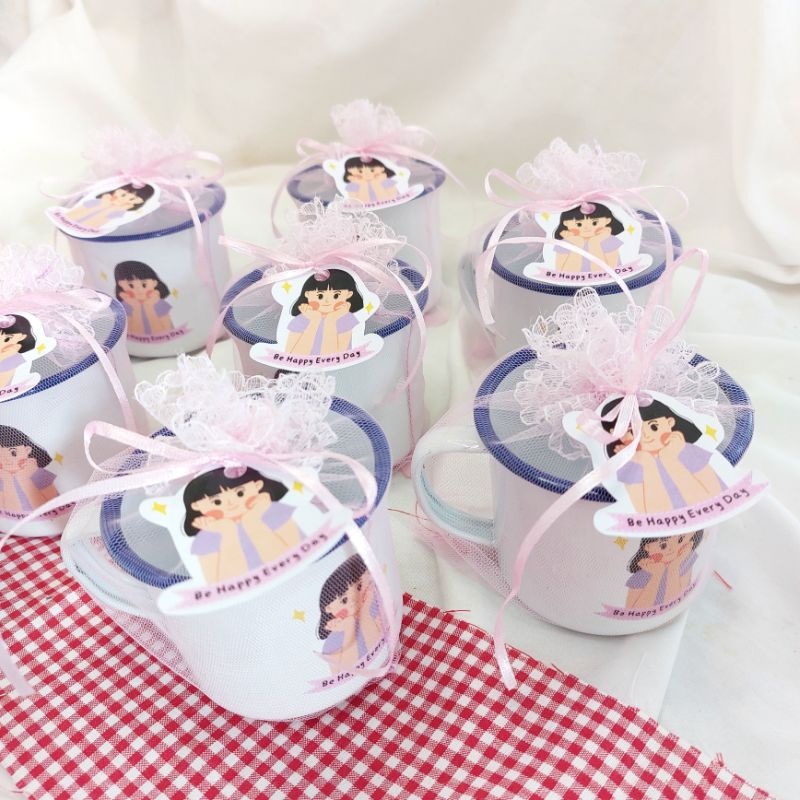 25 pcs gelas mug enamel custom/hadiah wisuda/gelas wisuda/hadiah mug enamel/kado wisuda/mug graduati