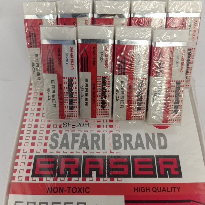 

PENGHAPUS PENSIL SAFARI BRAND 1PACK (ISI 20PCS)