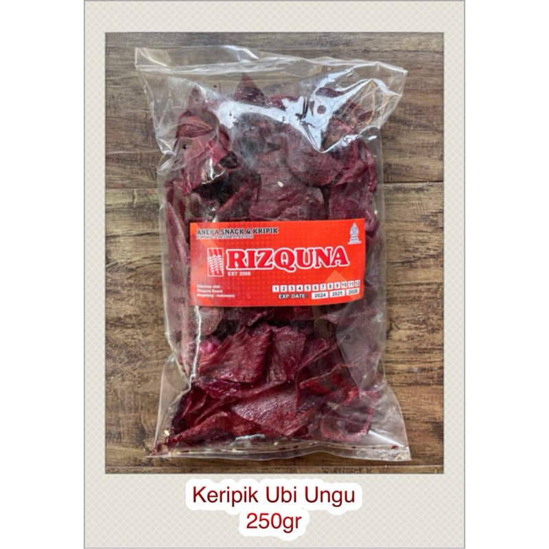 

Keripik ubi ungu 250g by Rizquna Snack