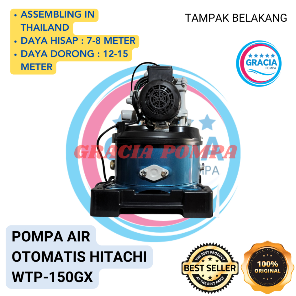 POMPA AIR OTOMATIS HITACHI WTP-150GX - GRACIA POMPA