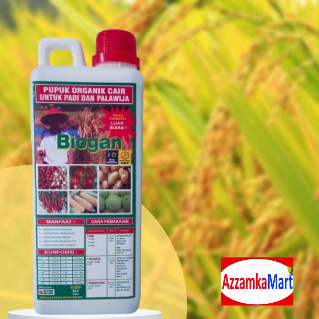 PUPUK ORGANIK CAIR (POC) BIOGAN UNTUK PADI & PALAWIJA