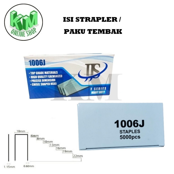 

Isi Straples / Isi Strapler Tembak 1006 J Paku Tembak Staples 6mm