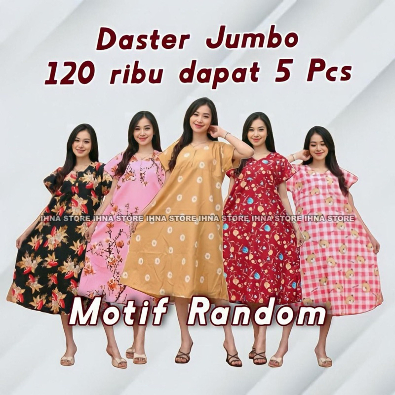 Grosir Daster Termurah 100 Dapat 5 | Daster Paket 100 Dapat 5 Pcs | Daster Payung 100 Dapat 5 | Dast