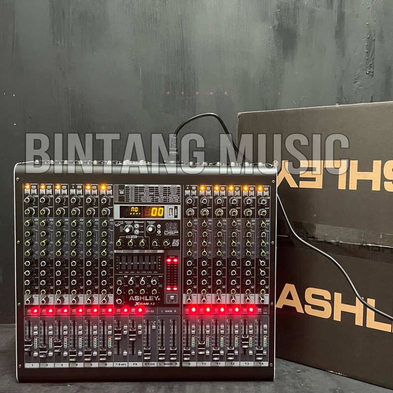 mixer audio 12 channel ashley xman12 original xman 12
