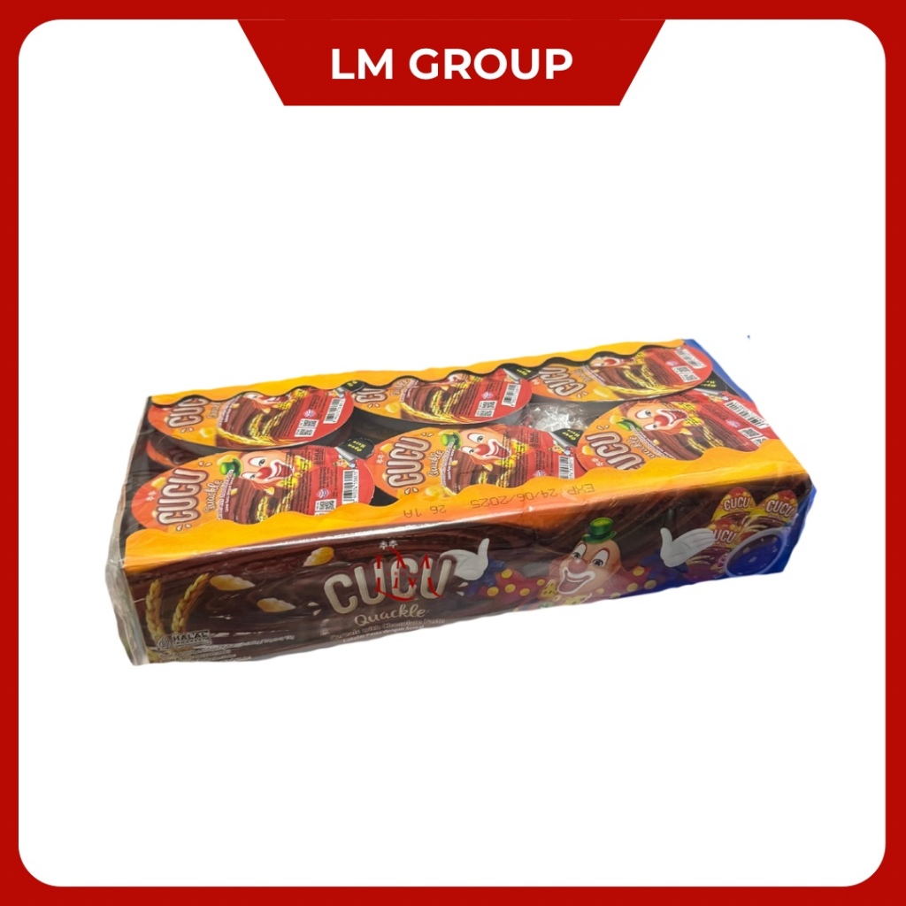 

Cucu Rice Quackle Cokelat Pasta Dengan Sereal 1 Box Isi 24 pcs @15gr