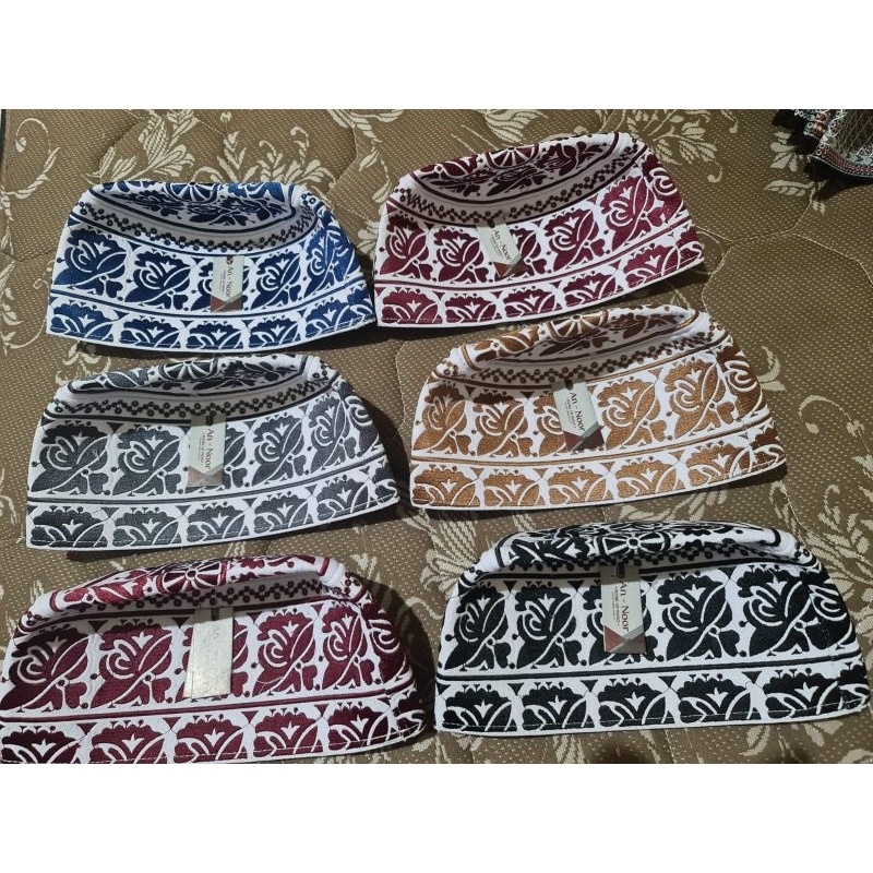 Peci Oman Bangladesh An Noor / Peci Bangladesh merk An Noor / Lebih Tebal dan Kuat / banyak motif