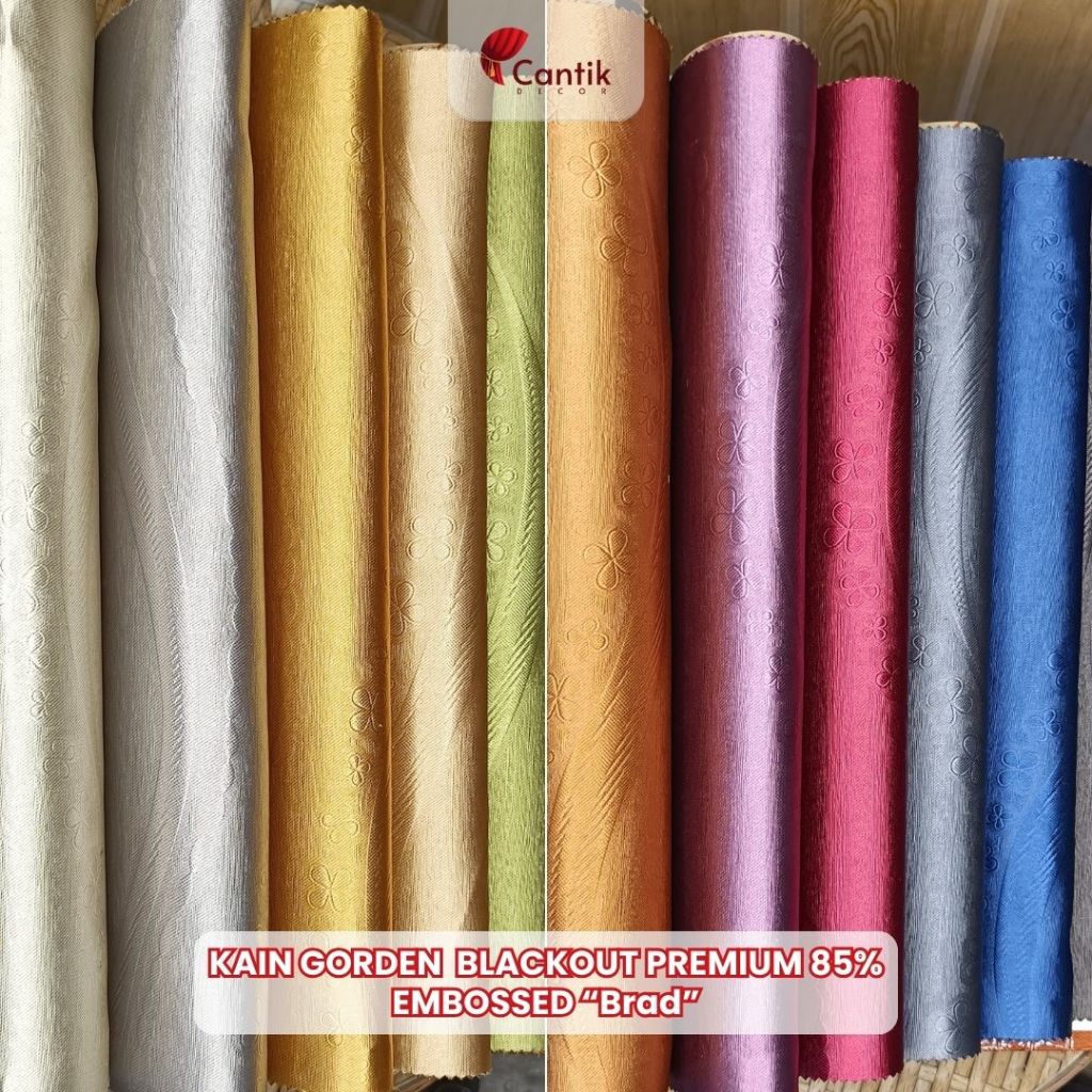 Kain Gorden Blackout Premium 85% Embossed Brad (Bahan Kain Aja)