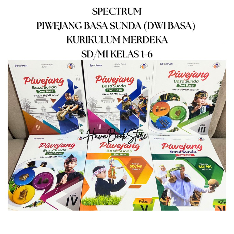 (ORI) PIWEJANG BASA SUNDA (DWI BASA) SD/MI KELAS 1-6 | KURIKULUM MERDEKA | SPECTRUM | PUSTAKA ANDROM