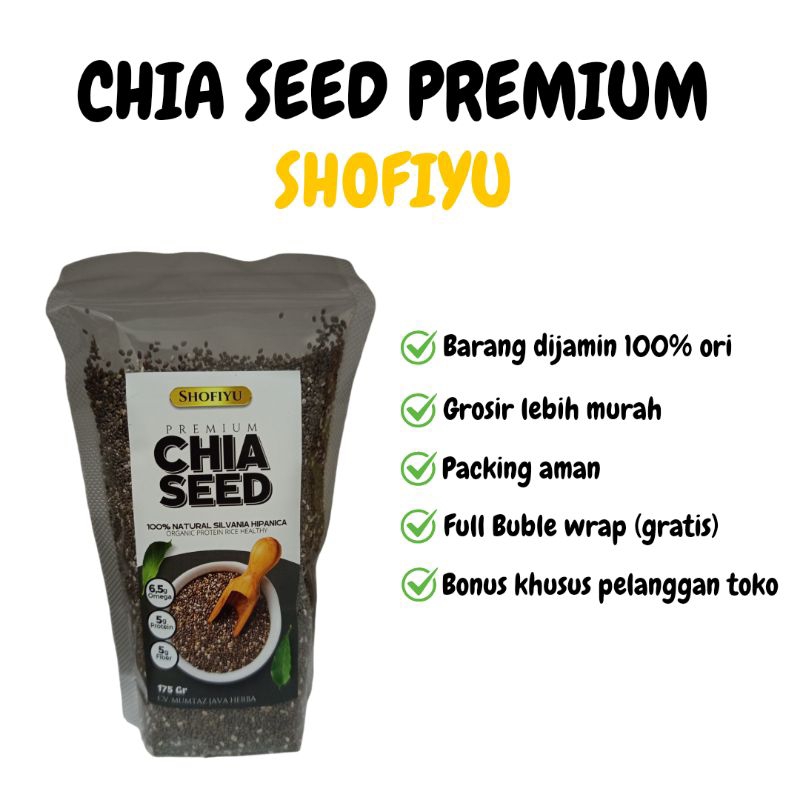 

100% ASLI CHIA SEED PREMIUM BY SHOFIYU DIET SEHAT ALAMI PROMIL PROGRAM MAKASSAR MAKASAR SULAWESI