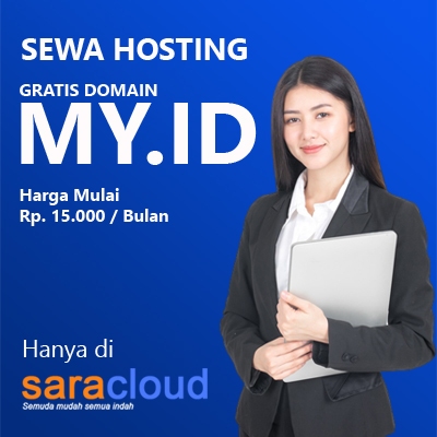 WordPress Hosting GRATIS domain MY.ID pertahun