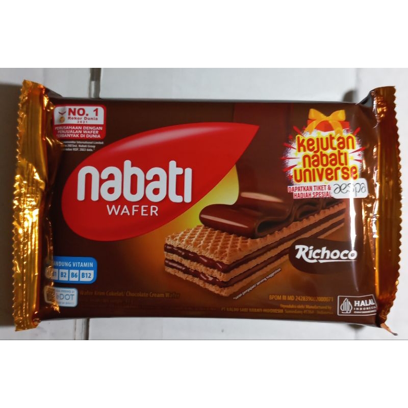 

Wafer Nabati All varian Rasa 1 Bungkus Isi @43g