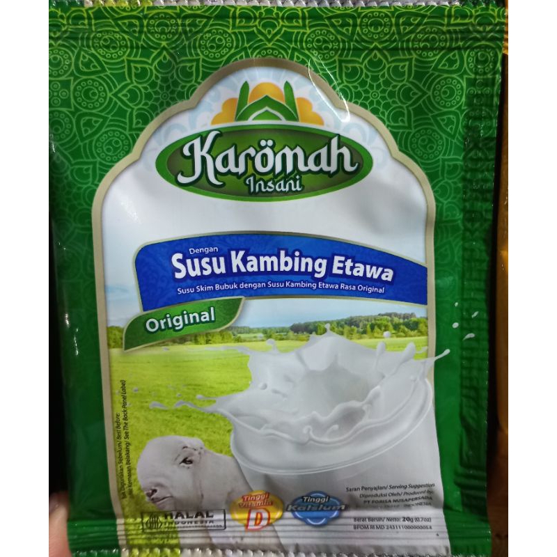 

Susu Kambing Etawa 1 Renceng Isi 10 Sachet @20g