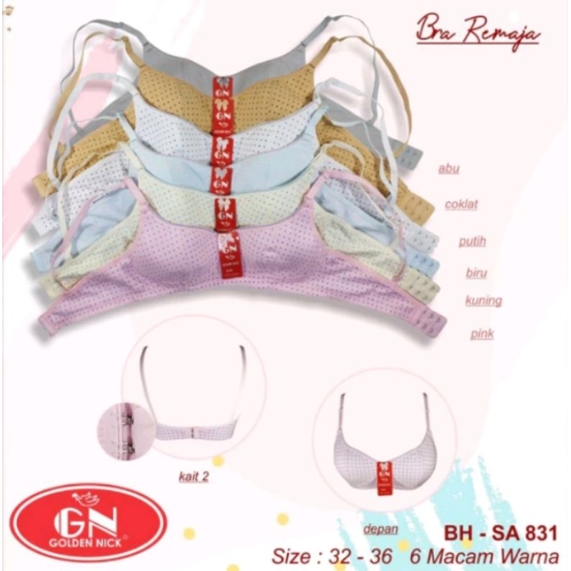 Bh Bra Anak Remaja GN Golden Nick/ Bh Belajar Busa Tipis