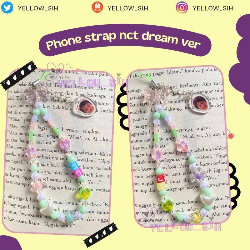 PHONE STRAP NCT DREAM CHARM ACRYLYC AKRILIK KARAKTER BAYI MARK RENJUN JENO HAECHAN JAEMIN CHENLE JIS