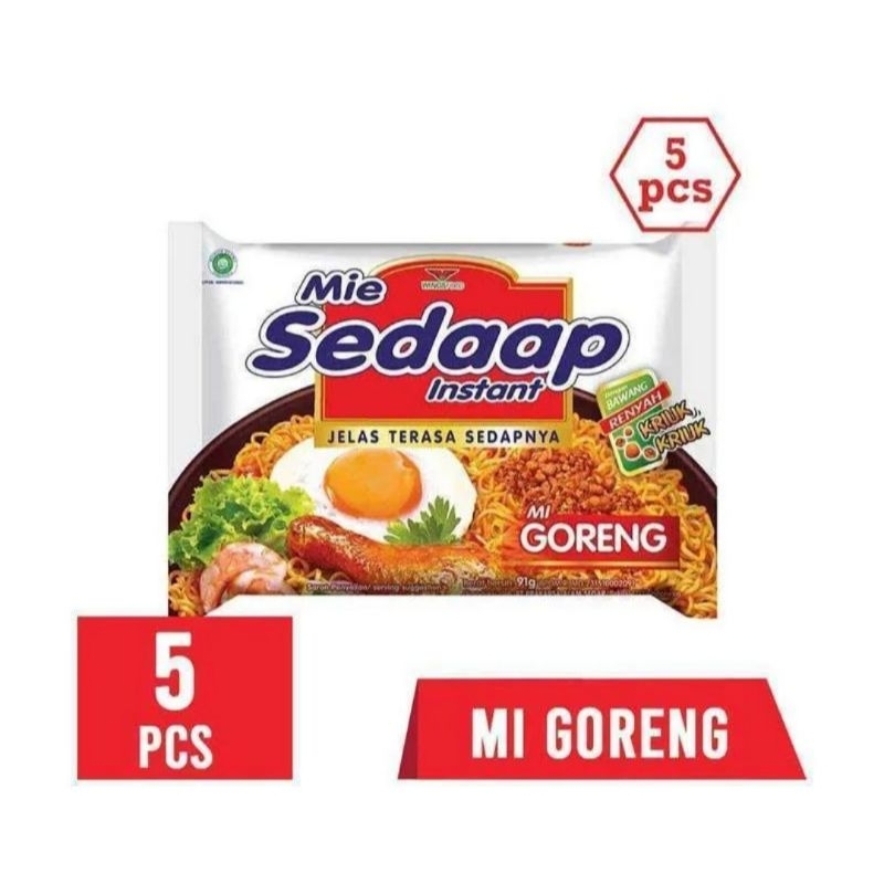 

Sedaap Mie Goreng ( isi 5pcs)