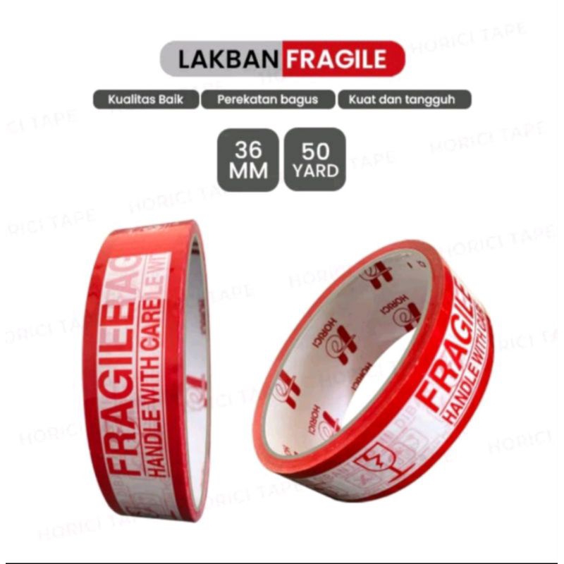 

Lakban Fragile 3.6cm X 50 yard (A3)