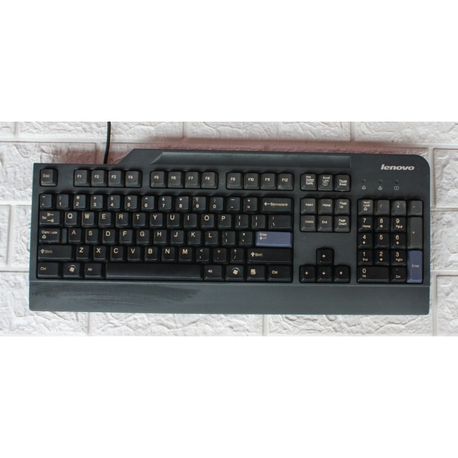 Keyboard USB Lenovo KB 1021 2ND Kokoh ORIGINAL ENAK DIPAKAI