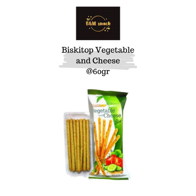 

BISKITOP Vegetable and Cheese Stick - Netto 60gr