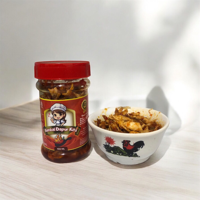 

- SAMBAL DAPUR KITA - LAUK SAMBAL VIRAL OSENG AYAM SUWIR PEDAS HOT GURIH FULL DAGING AYAM 150/200ML