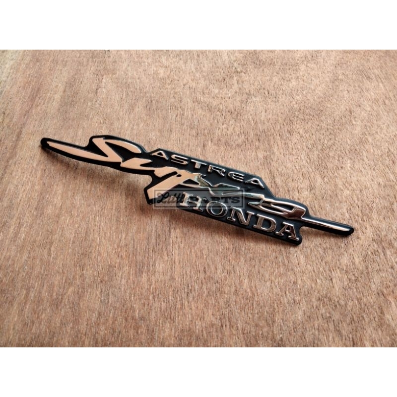 Emblem logo simbol honda astrea supra x 100 lama emblem tameng dasi dada depan Honda Supra xx x v 10