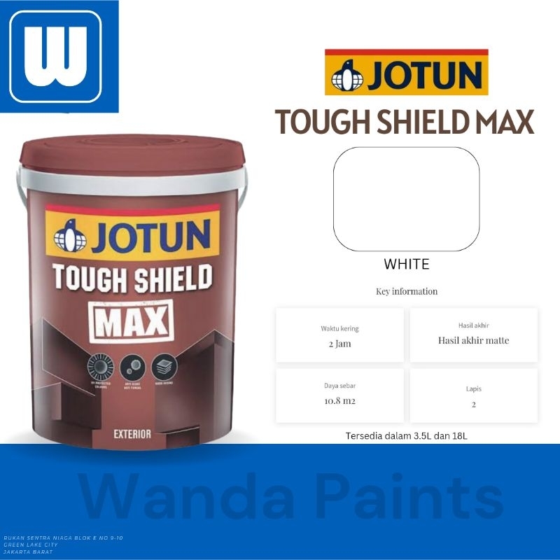 JOTUN TOUGH SHIELD MAX White Putih (18 Liter)