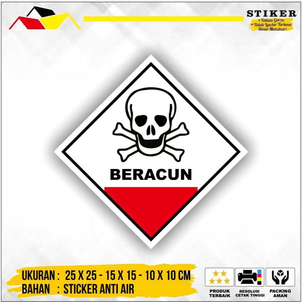 

Stiker Simbol Label K3 Limbah B3 Hazmat Beracun