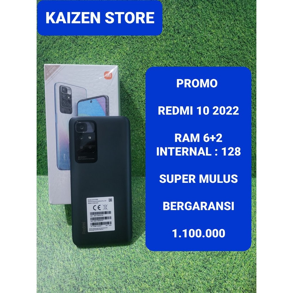 HP ORIGINAL REDMI RAM BESAR REDMI 10 2022 SUPER MULUS BERGARANSI