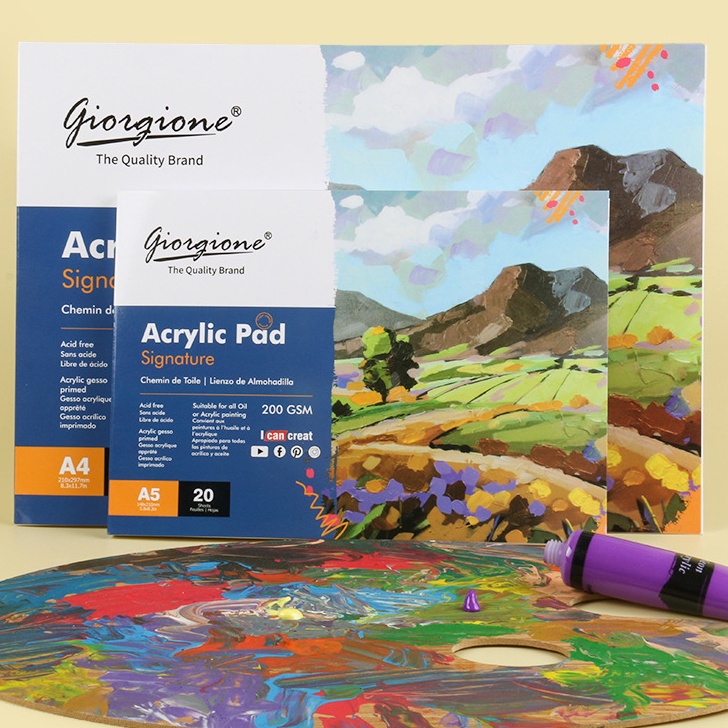 

PRODUCT TERMURAH Giorgione Canvas Sketchbook Acrylic Oil Paint Pad Book Buku Gambar Kanvas Lukis Cat Minyak Akrilik A4A5 GAC2