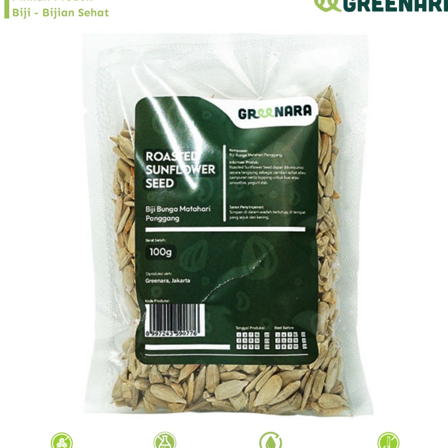 

PROMO SEMANGAT Greenara Kuaci Kupas Panggang 1gr Roasted Sunflower Seed