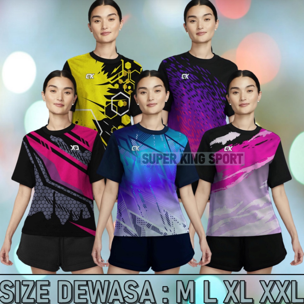 Model Baru KAOS OLAHRAGA WANITA JERSEY VOLLY CEWEK KAOS VOLLY WANITA BAJU BULUTANGKIS KAOS VOLI PREM
