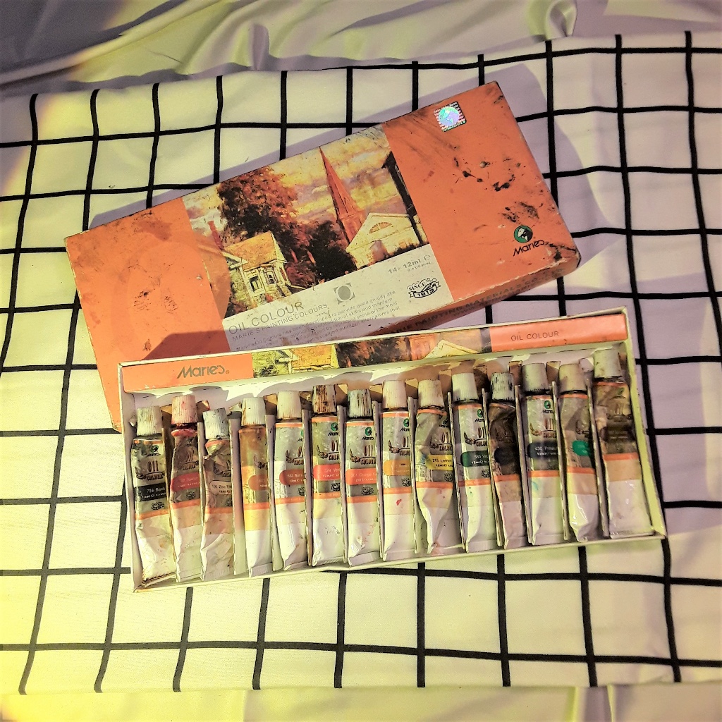 

MARIE'S Painting Oil Colours Cat Minyak Original