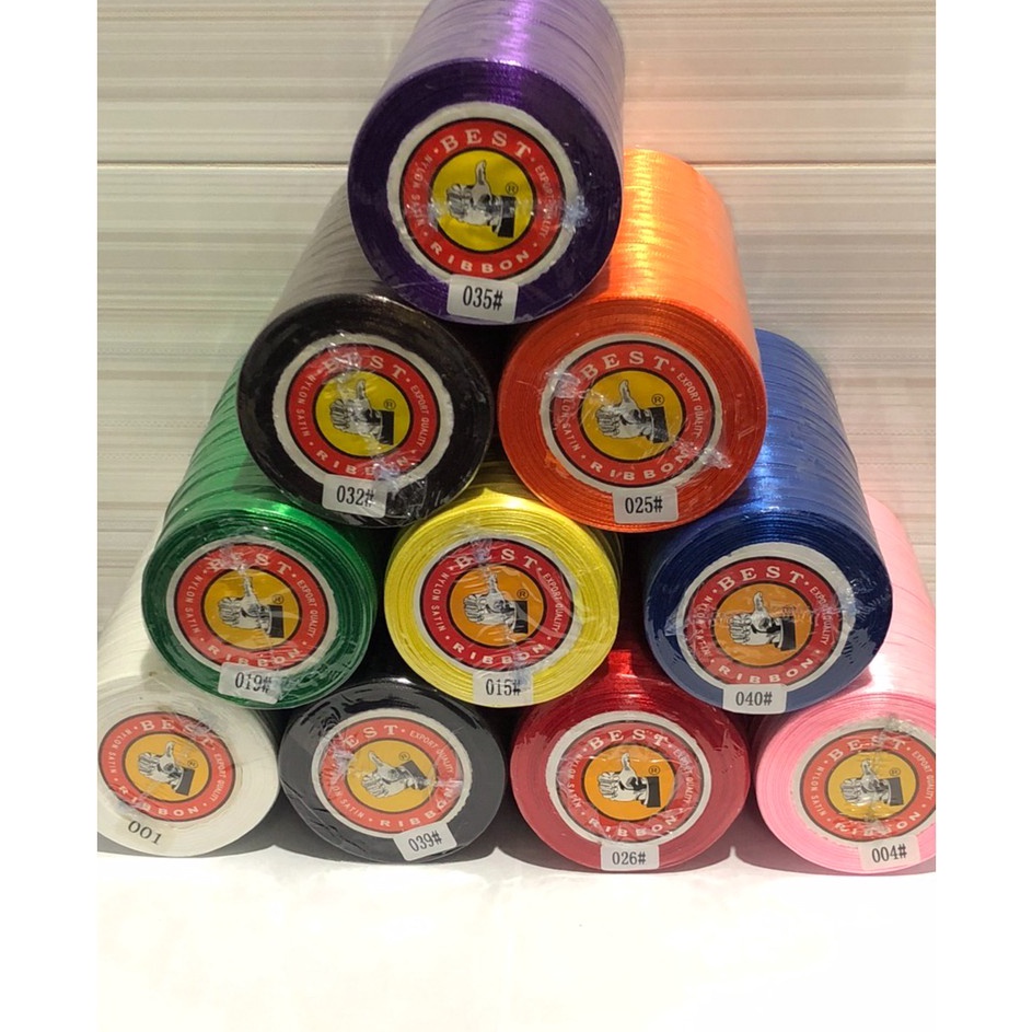 

PRODUK UNGGULAN Pita satin 14 Pita bahan 6 cm isi 2 roll Satin Ribbon