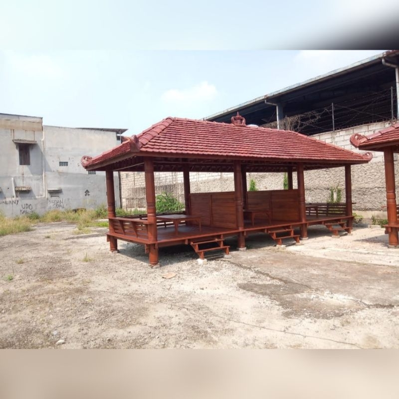 Gazebo Ukuran Besar Kayu Kelapa | Jual Gasebo