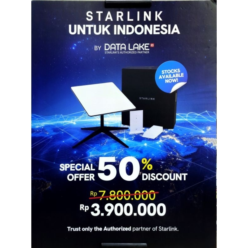 STARLINK INTERNET SATELIT ANTENA , STARLINK STANDAR KIT