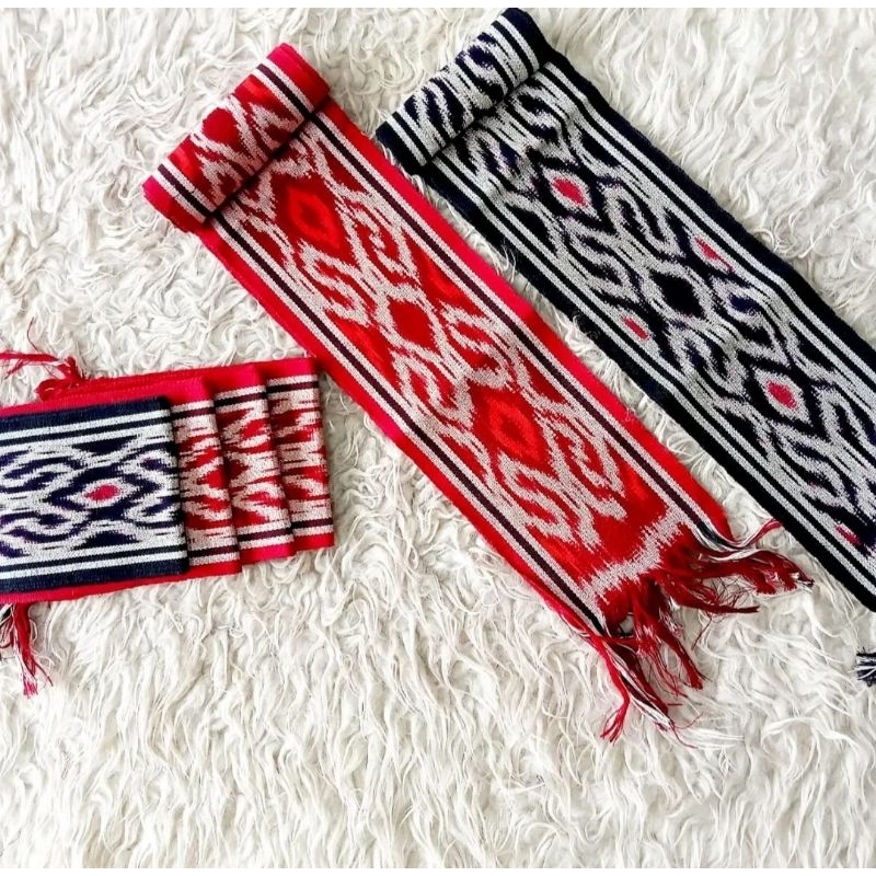 Syal Tenun / Scarf Tenun Motif Toraja Lebar 12cm