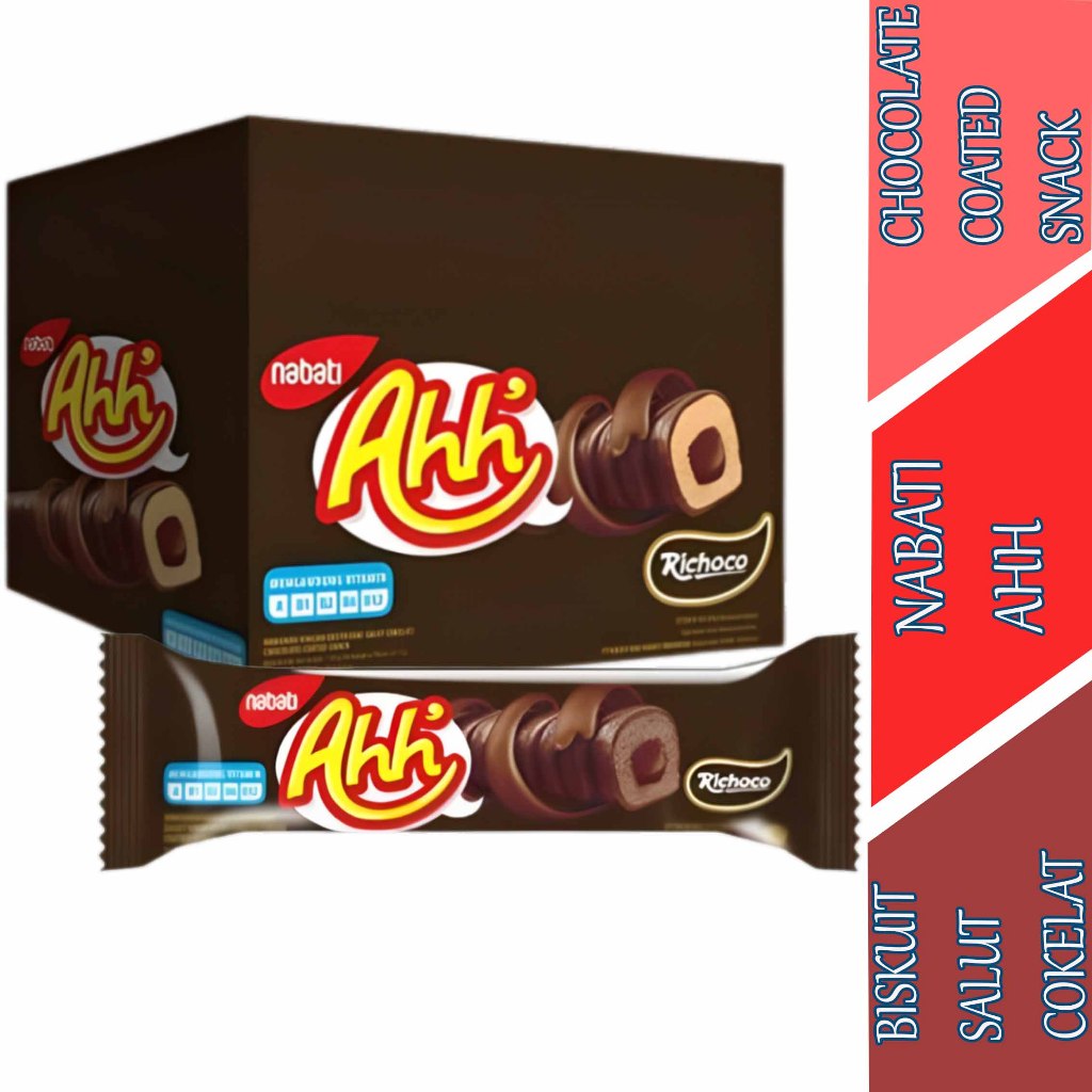 

Biskuit Chocolate Coated Snack - Nabati - Biskuit Salut Cokelat - 20pcs x 4gr