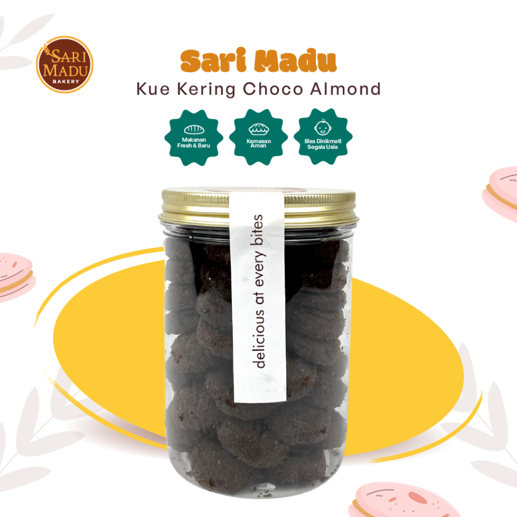 

Choco Almond Kue Kering 6 Bulan Penyimpanan 500 Ml Khusus Kaltim By Sari Madu Bakery