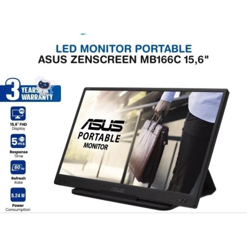 Asus MB166C Asus Zen Screen 16 inch Asus Portable Monitor Murah Surabaya