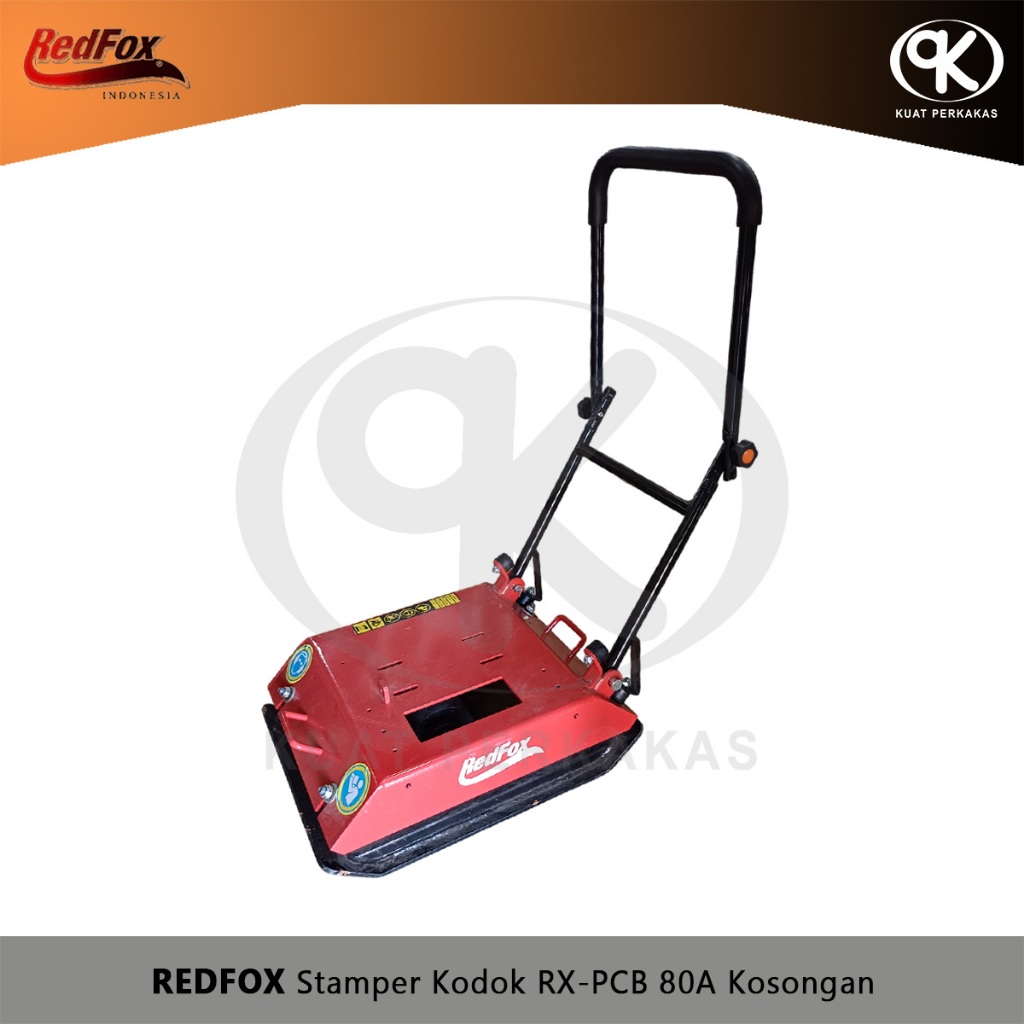 Stamper Kodok Kosongan REDFOX RX-PCB 80A Mesin Pemadat Jalan Tanpa Engine