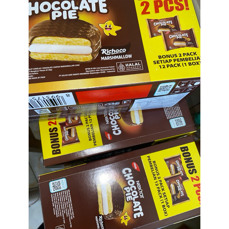 

BARU!!! NEXTAR Chocolate Pie dari (NABATI) - Isi 12+2pcs