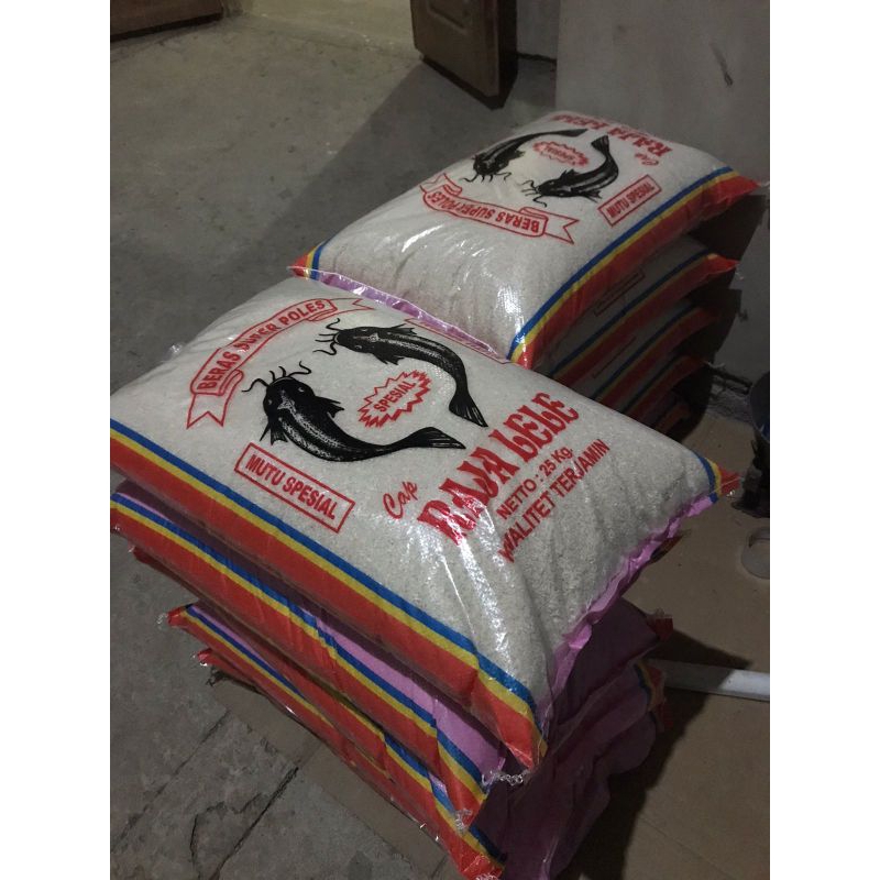 

Beras cap raja lele 25,5kg/beras putih/beras pulen