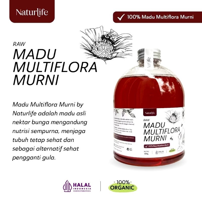 

MADU MURNI RAW HONEY MADU ASLI 350gr