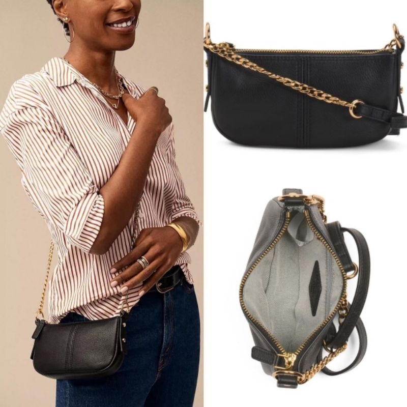 fossil jolie mini bag black