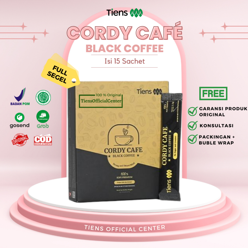 

Cordy Cafe Black Coffee Tiens Kopi Stamina Pria dan Wanita