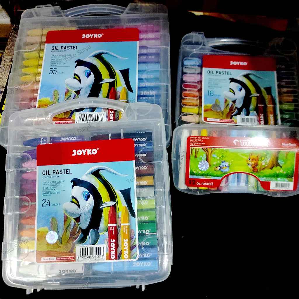 

Joyko Oil Pastel Krayon Minyak Crayon 12 18 24 55 Warna