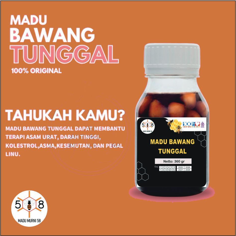 

Madu 58 madu Bawang Tunggal 360gr