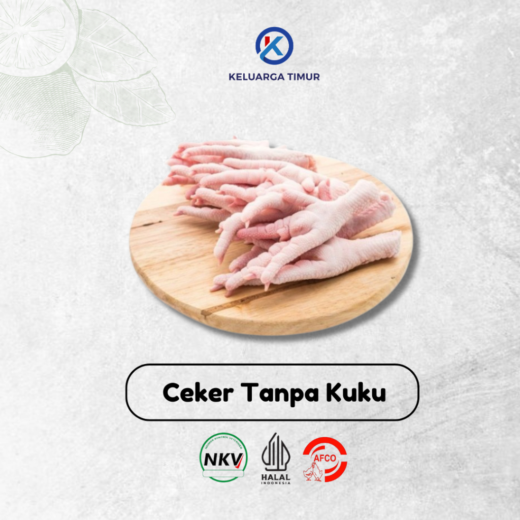 

Ceker Besar (Tanpa Kuku) AFCO - FROZEN - 1 KG